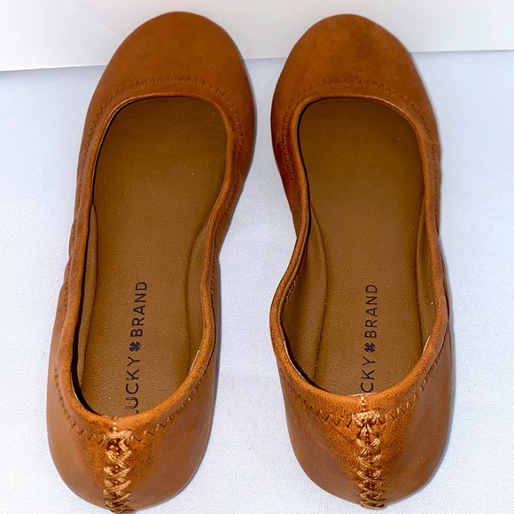 Luck Brand Emmie Ballet Flat In Cognac Leather - Picture 5 of 11